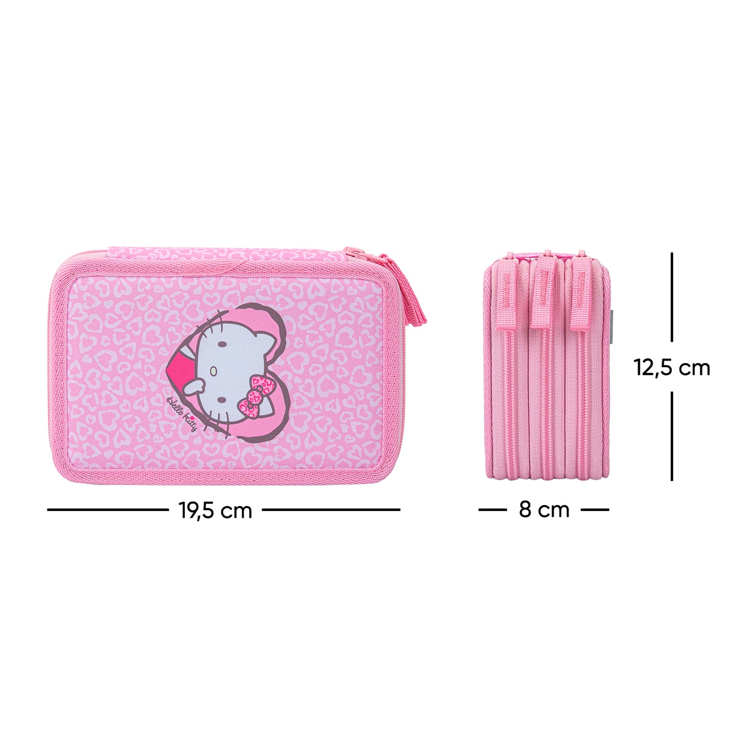 Three-tier pencil case Hello Kitty Sweet Leopard