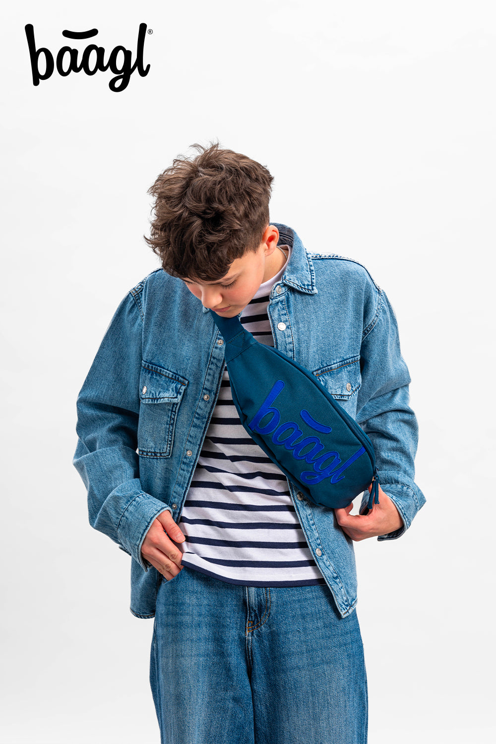 Bumbag Snap Logo blue