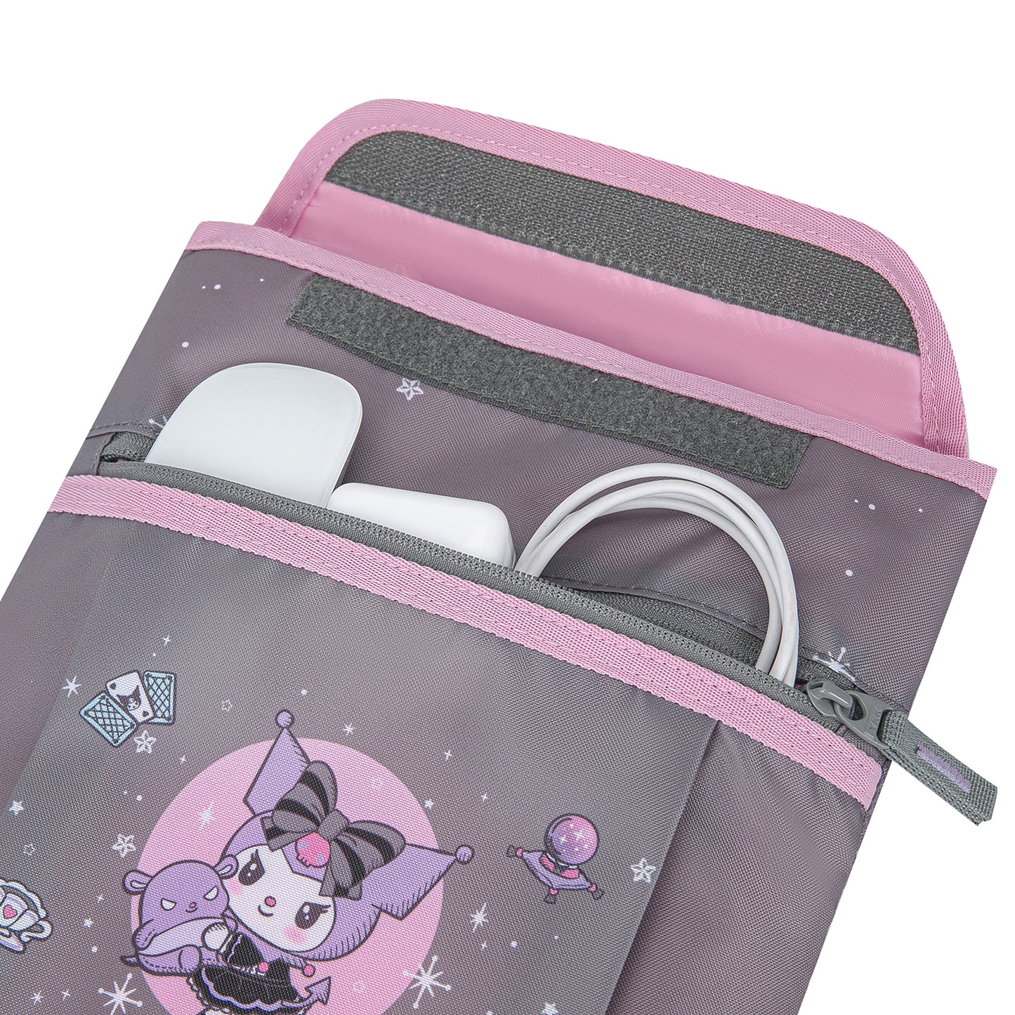 Laptop sleeve Kuromi Grey