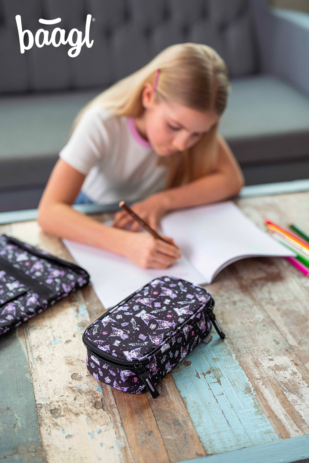 School etui Kuromi Black