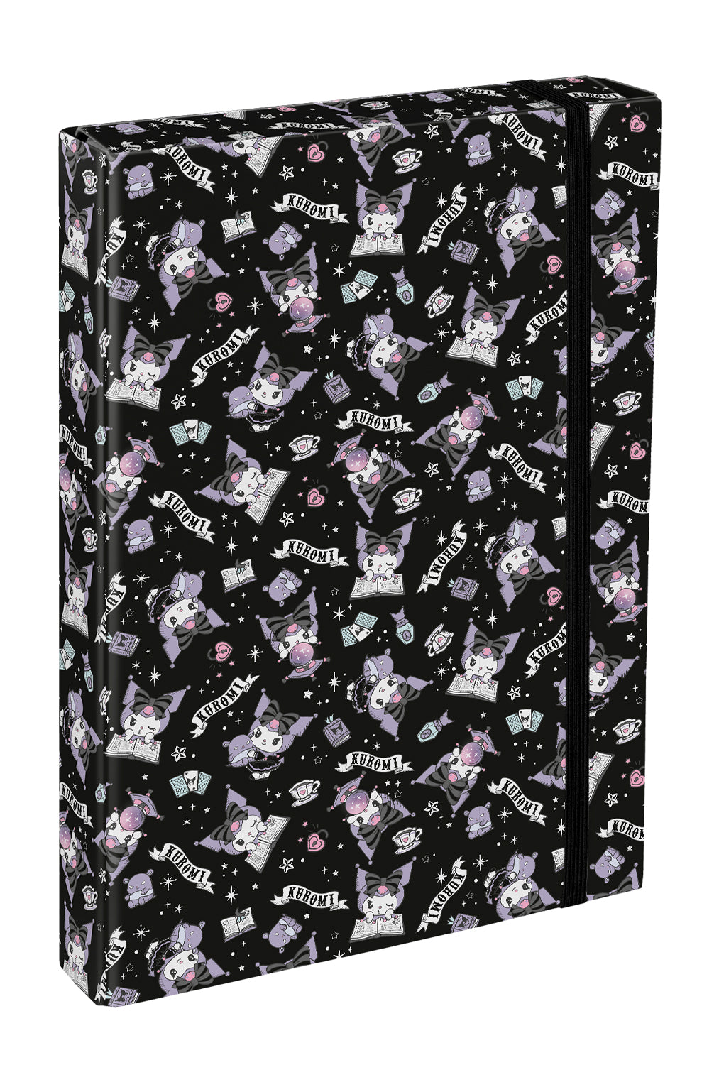 School file folder A4 Jumbo Kuromi Black