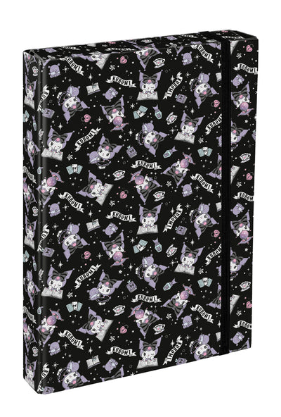 School file folder A4 Jumbo Kuromi Black