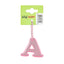 Reflective keychain letter A