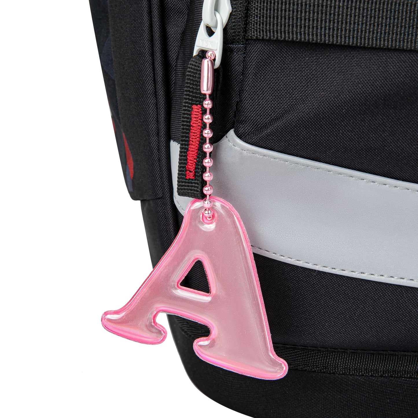 Reflective keychain letter A