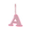 Reflective keychain letter A