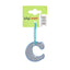 Reflective keychain letter C