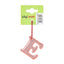 Reflective keychain letter E