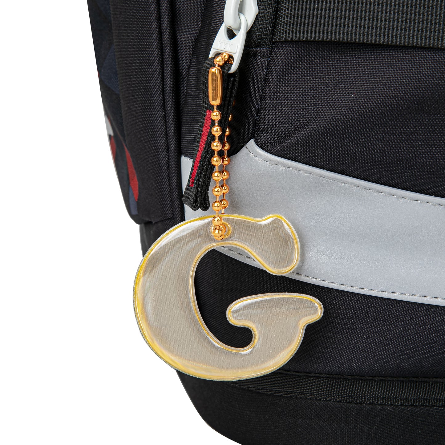 Reflective keychain letter G