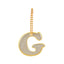 Reflective keychain letter G