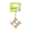 Reflective keychain letter H