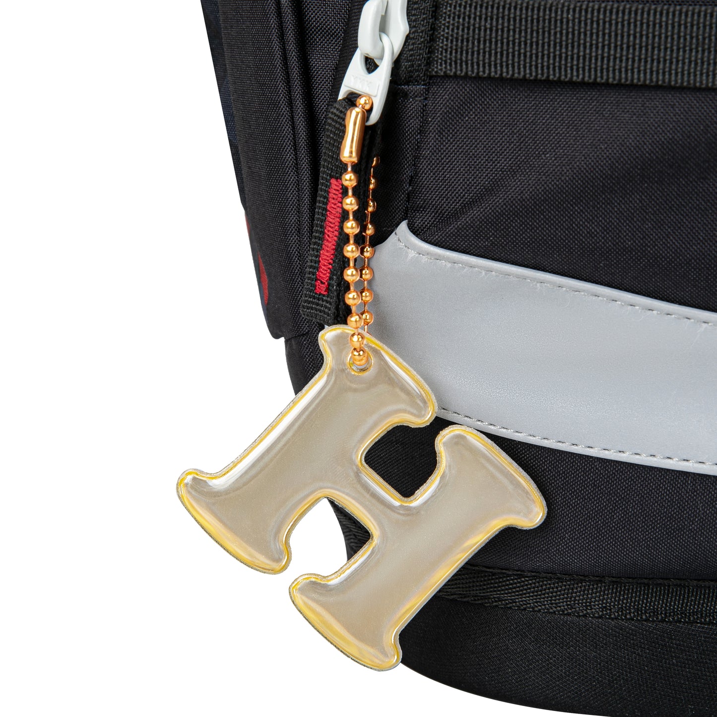 Reflective keychain letter H