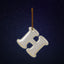 Reflective keychain letter H