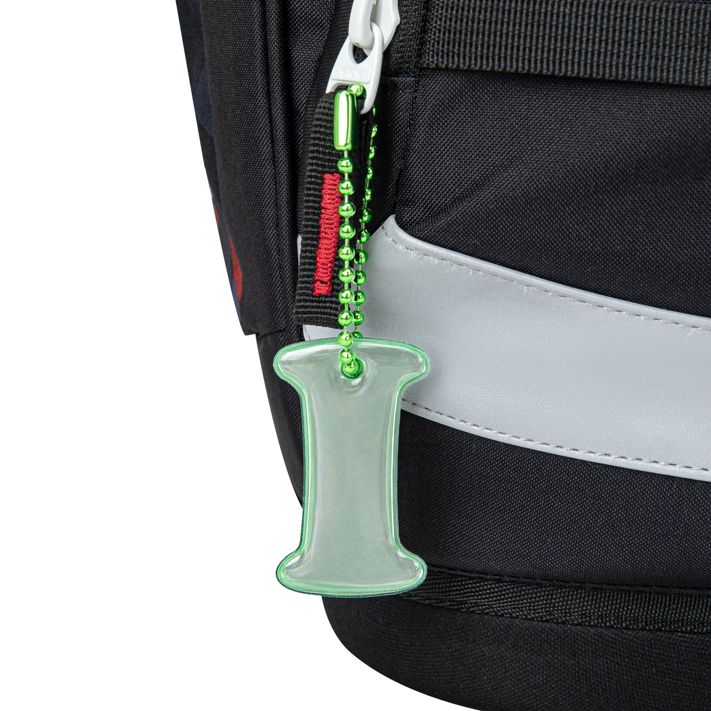 Reflective keychain letter I