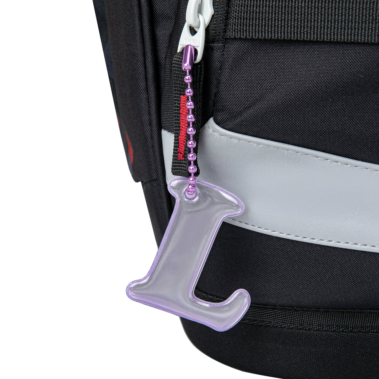 Reflective keychain letter L