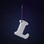 Reflective keychain letter L