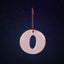 Reflective keychain letter O