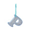Reflective keychain letter P