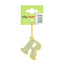 Reflective keychain letter R