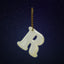 Reflective keychain letter R