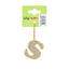 Reflective keychain letter S