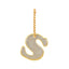Reflective keychain letter S