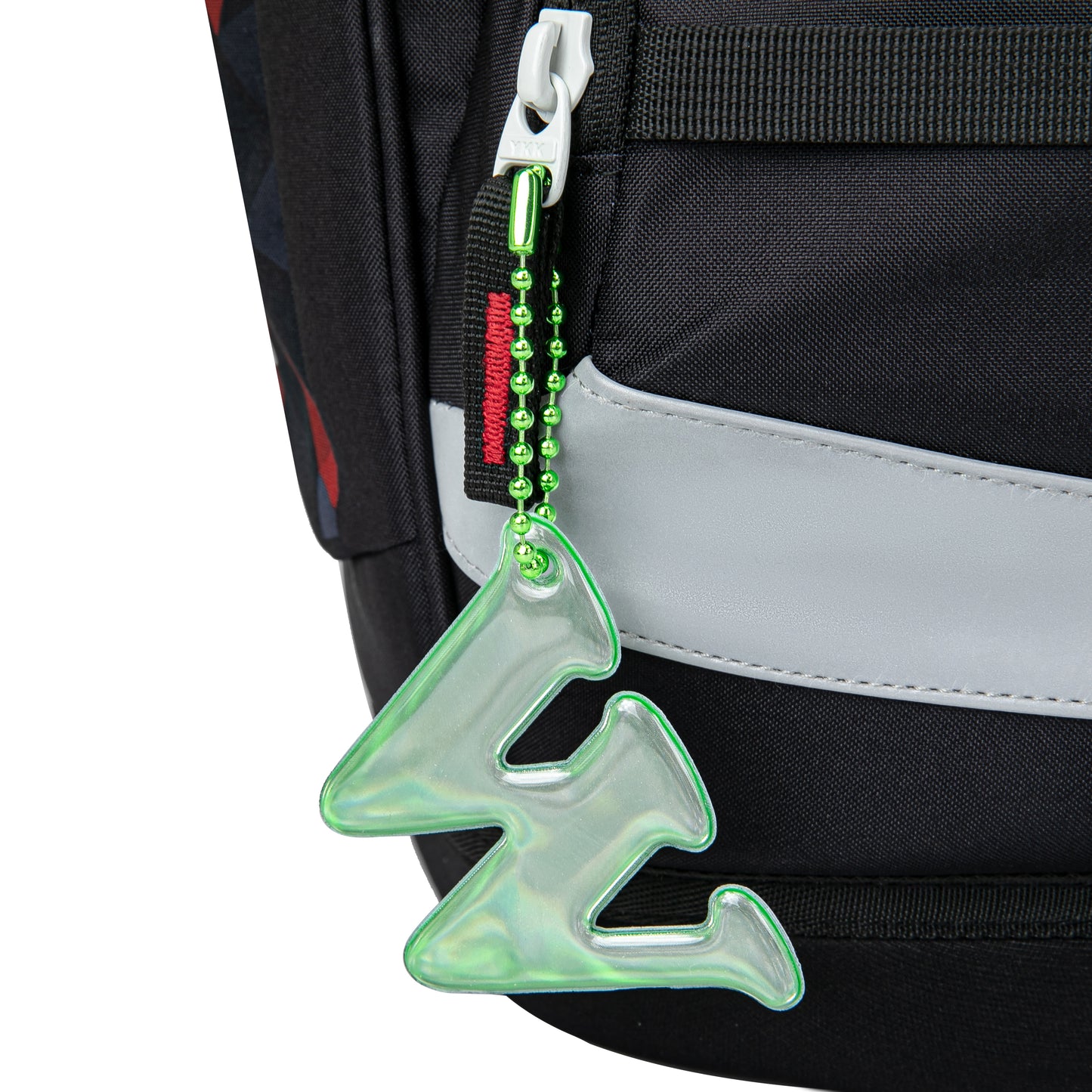 Reflective keychain letter W