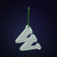 Reflective keychain letter W