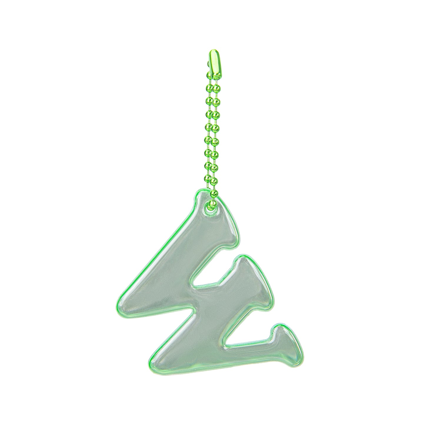 Reflective keychain letter W