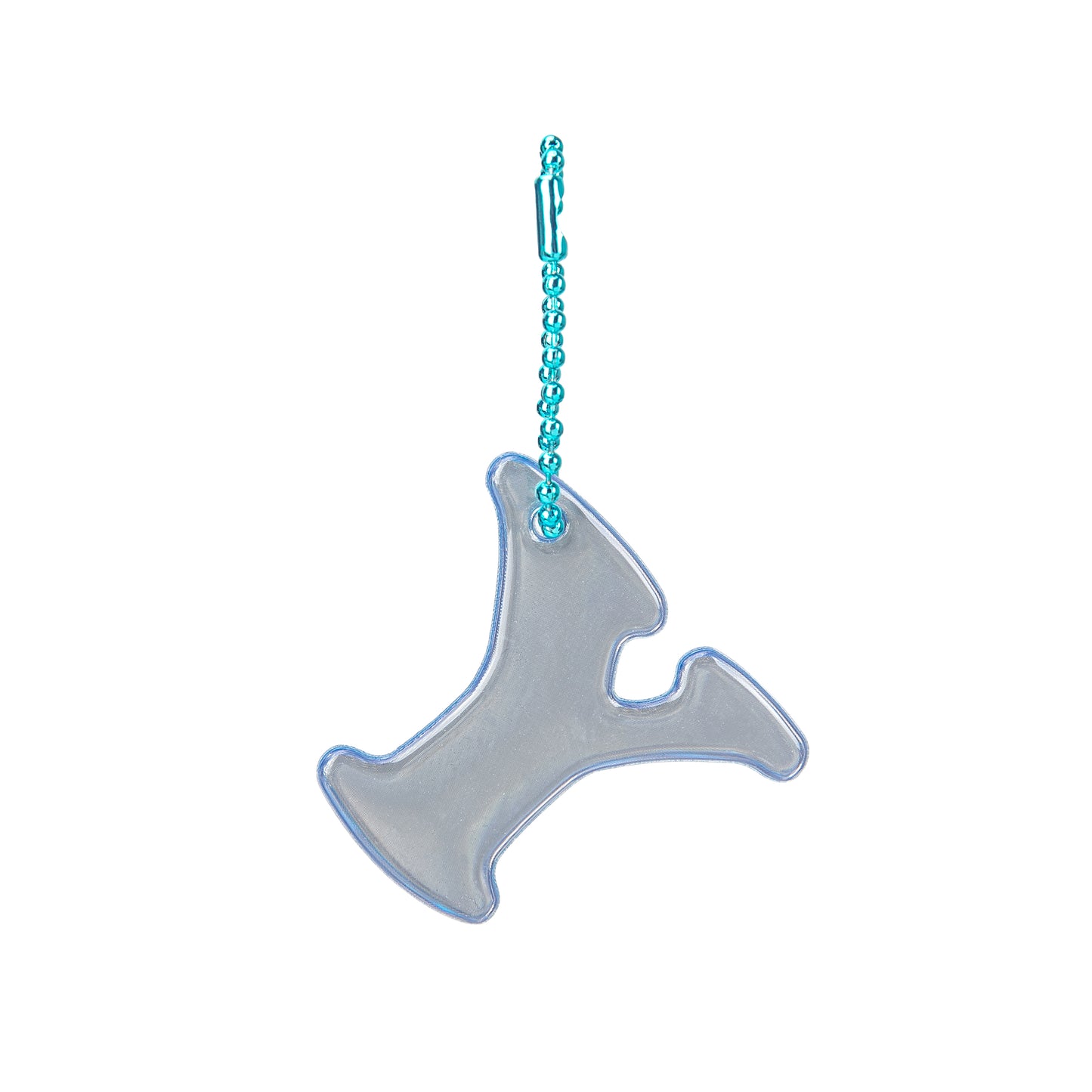 Reflective keychain letter Y