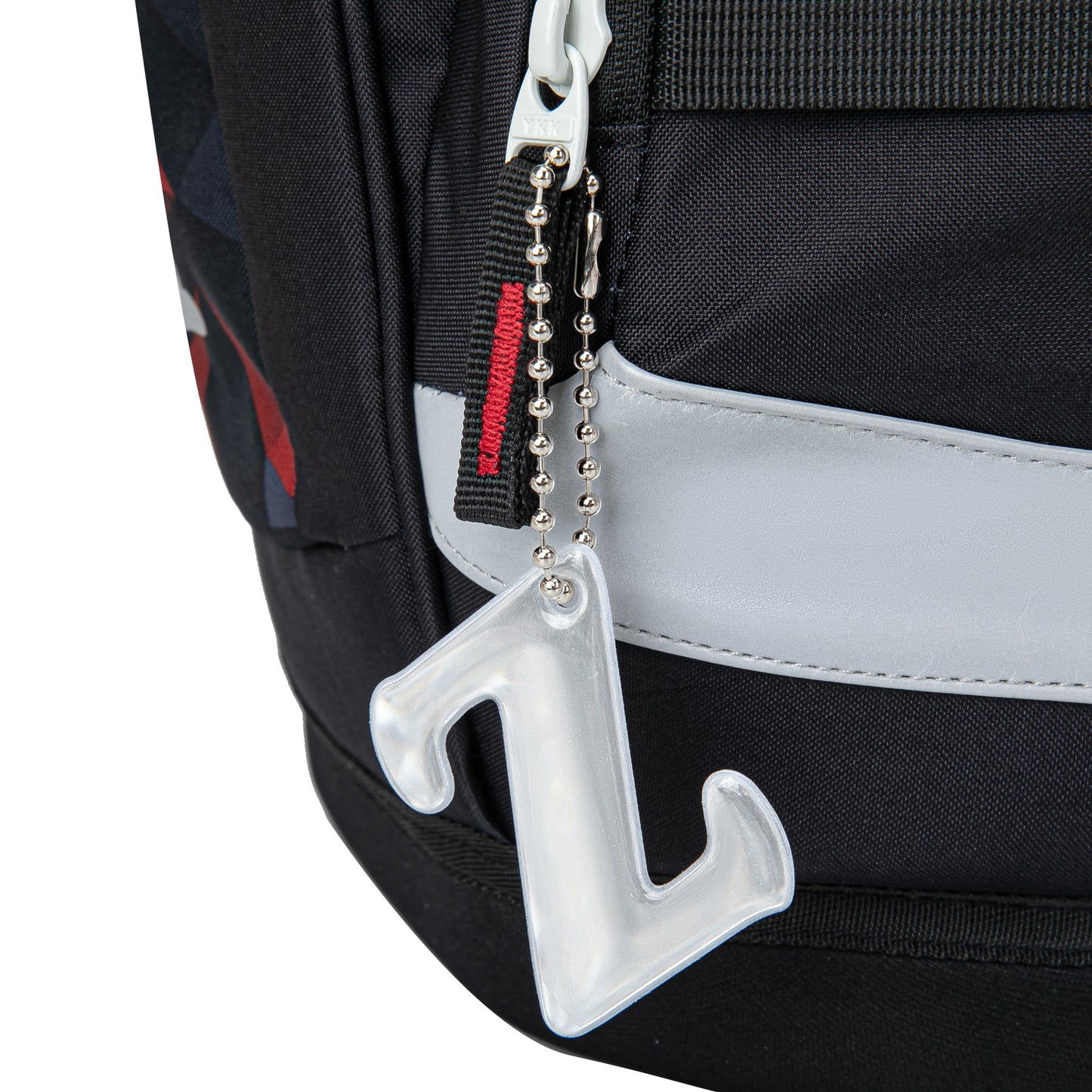 Reflective keychain letter Z