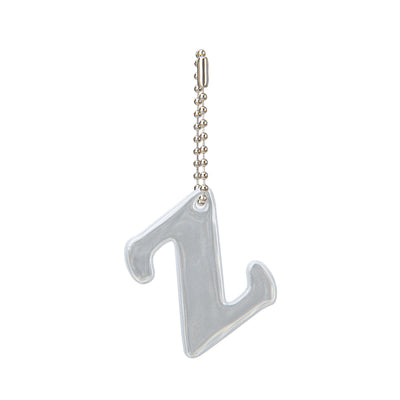Reflective keychain letter Z