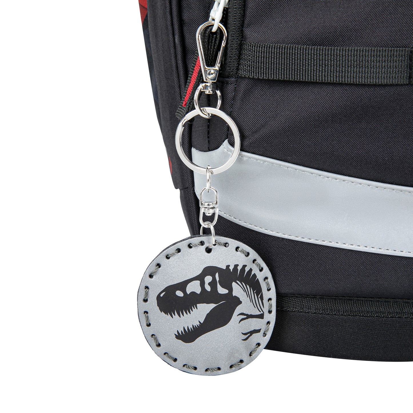Reflective keychain Dino