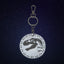 Reflective keychain Dino