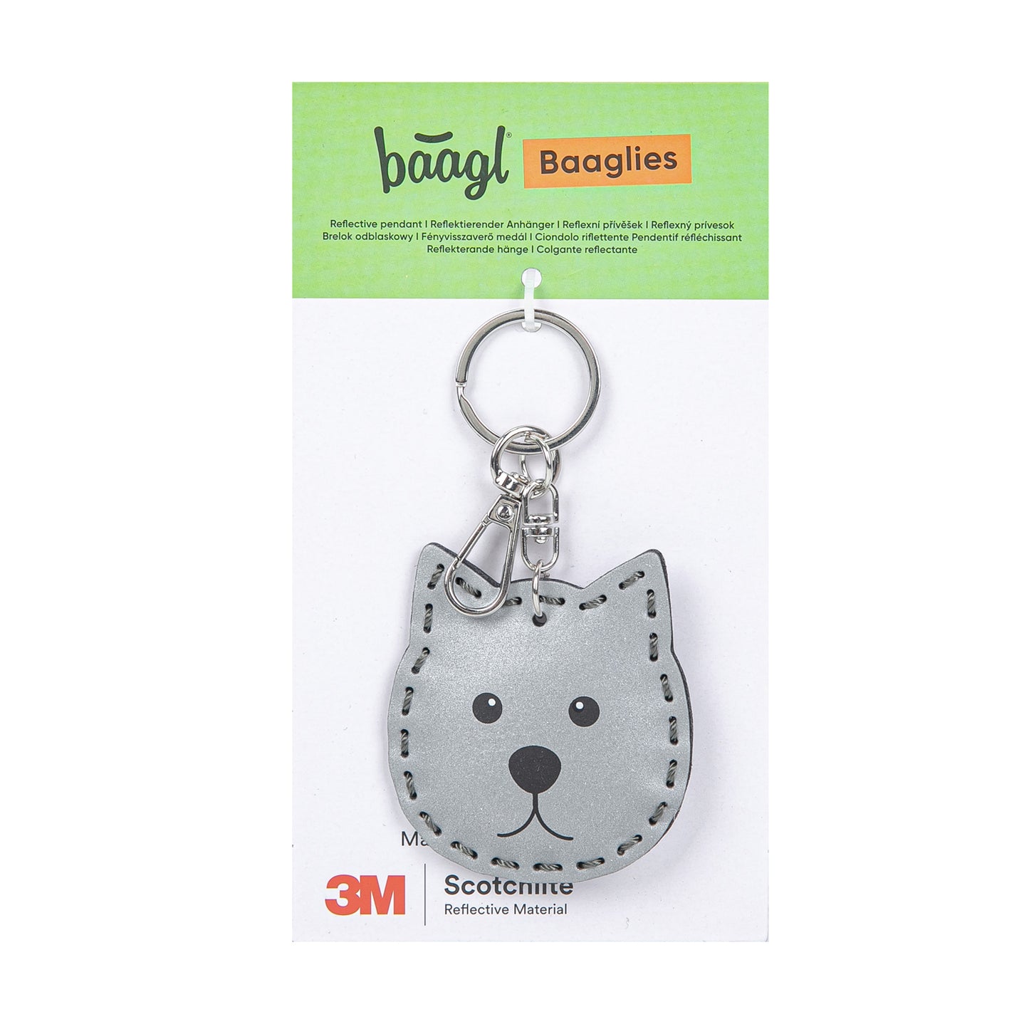 Reflective keychain Dog