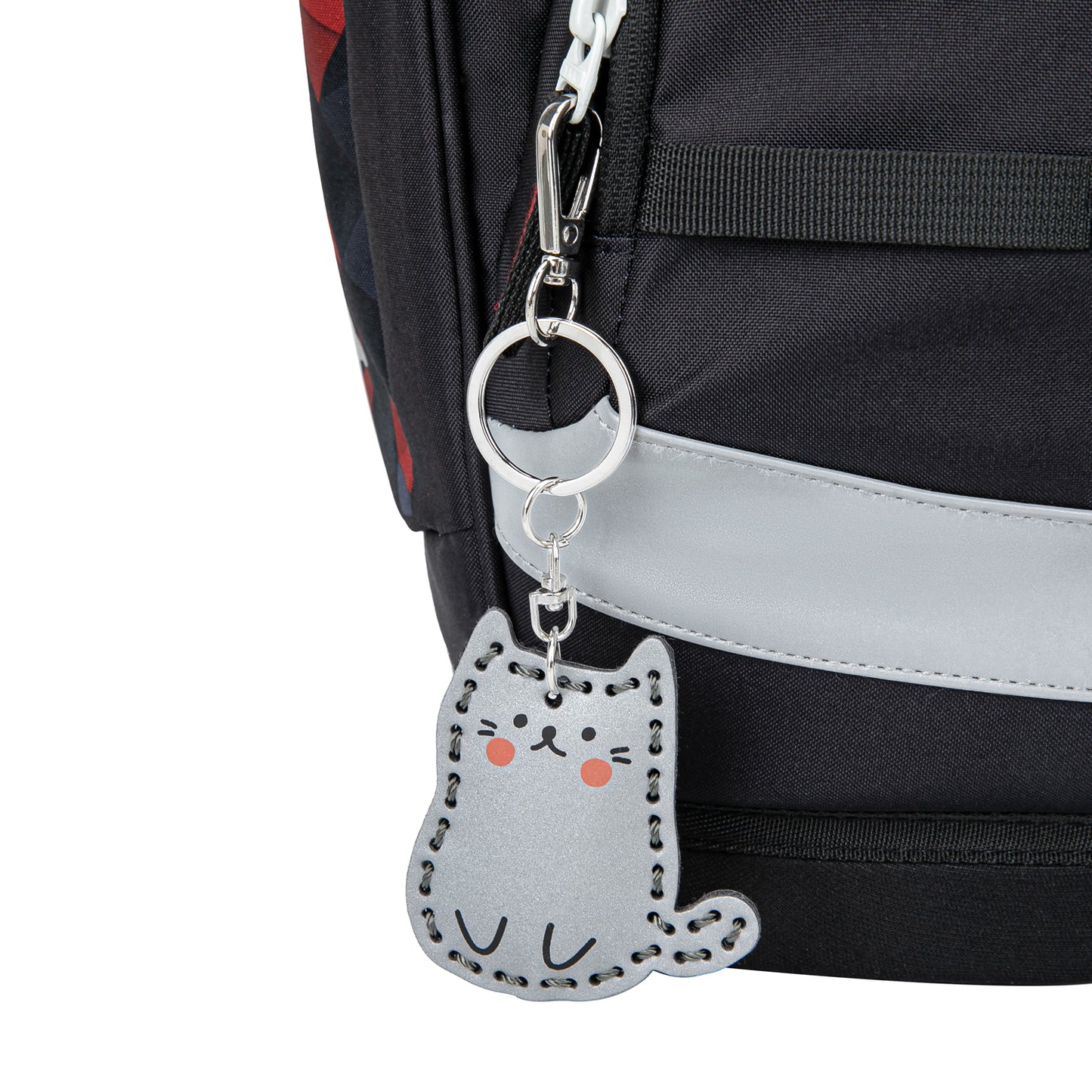 Reflective keychain Cat