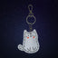 Reflective keychain Cat