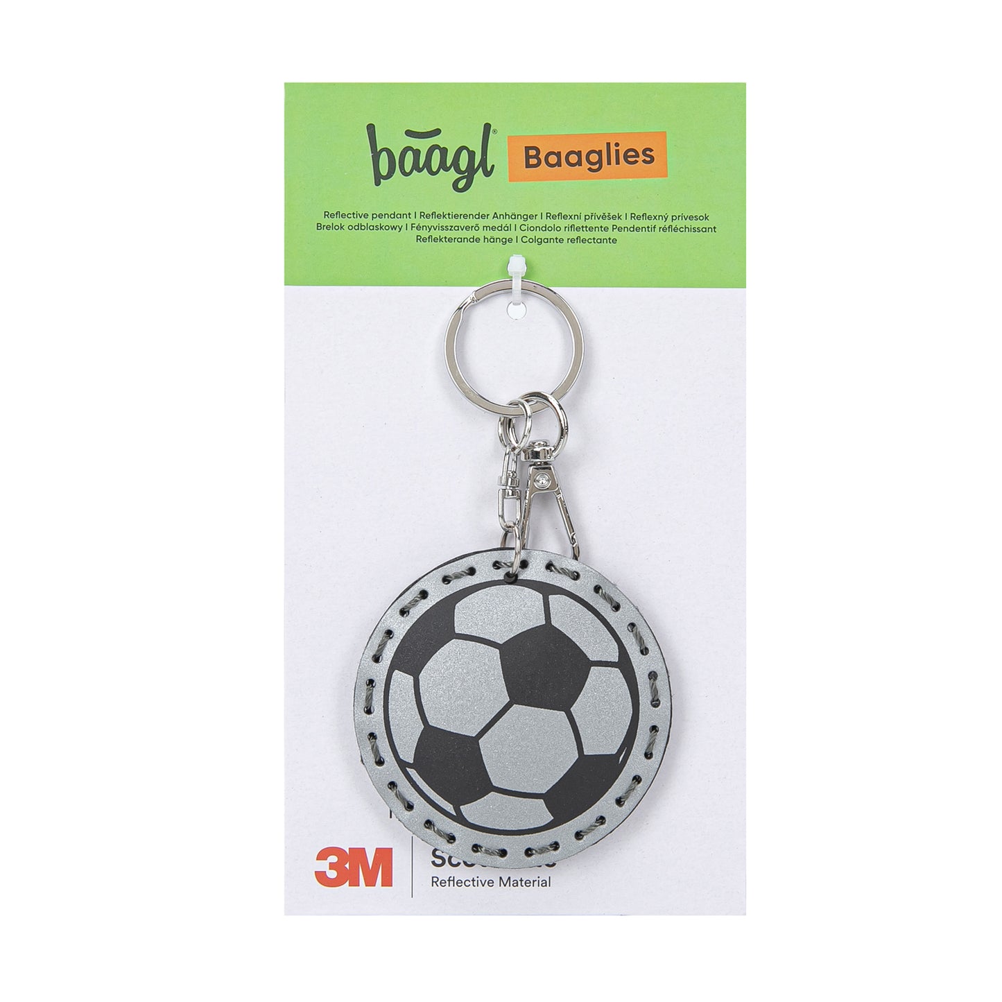 Reflective keychain Football Ball