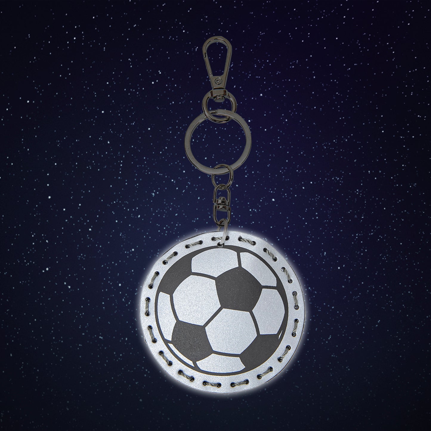 Reflective keychain Football Ball