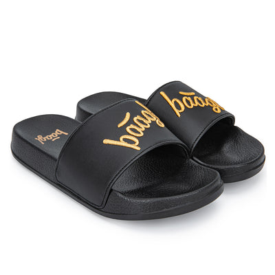 Slippers Logo Gold size 34