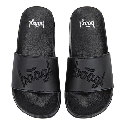 Slippers Logo Black size 28