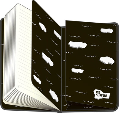 Notebook Ice Surfers, lined, 13 × 21 cm