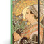 Notebook Alphonse Mucha – Thistle, lined, 13 × 21 cm
