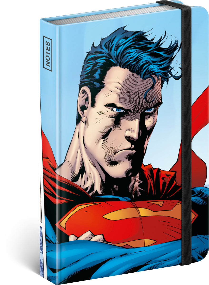 Notebook Superman – World Hero, lined, 11 × 16 cm