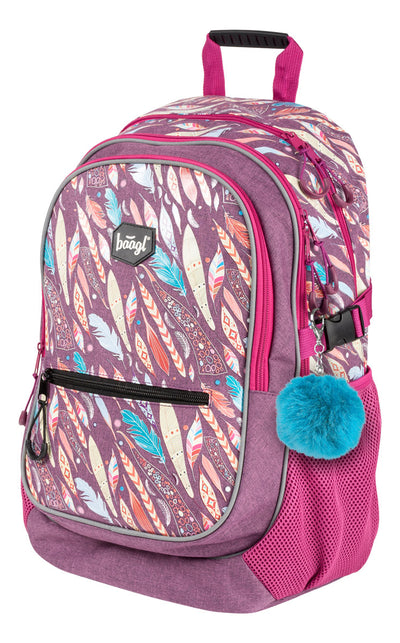School backpack Feathers