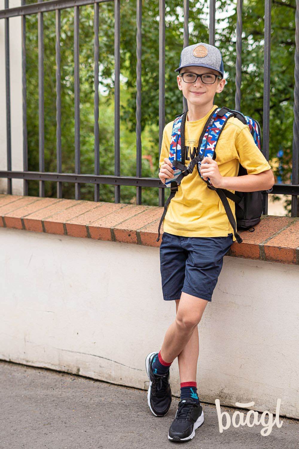 School backpack Cubic Army