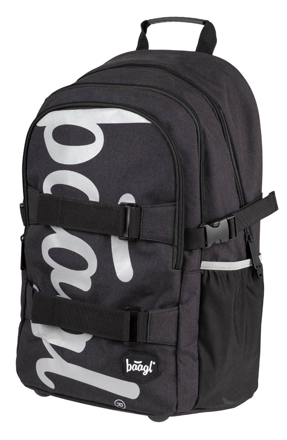 School backpack Skate Black