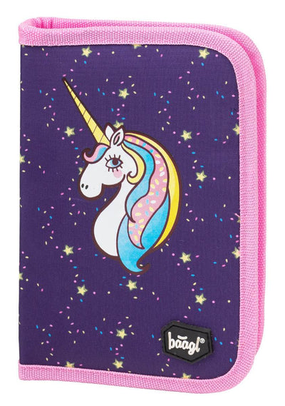 One-tier pencil case Unicorn