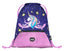 Gym sack  with zip pocket Unicorn