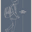 School backpack Logo Black