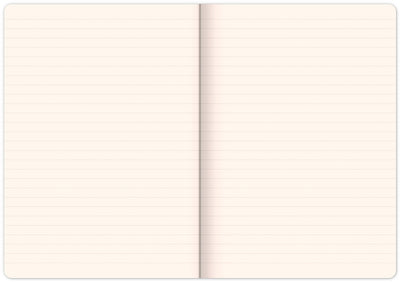Notebook Flowers, lined, 13 × 21 cm